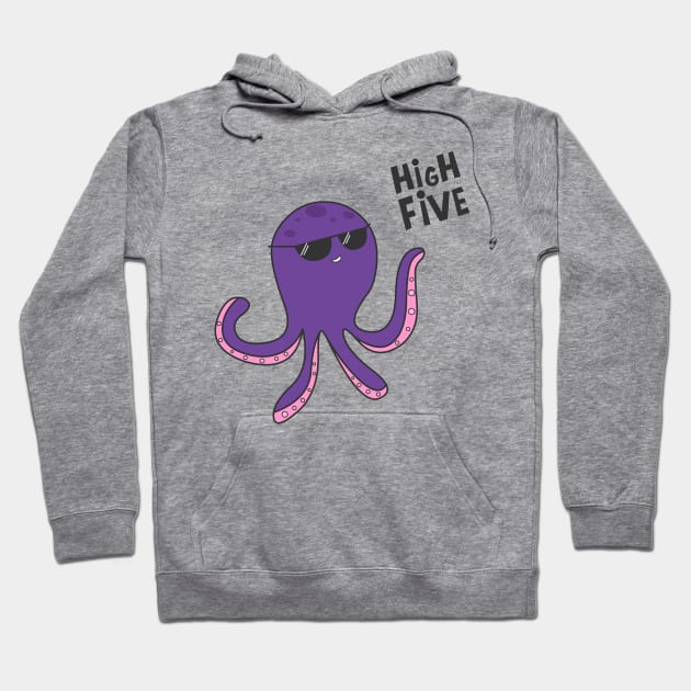 High Five Octopus! Hoodie by cartoonbeing